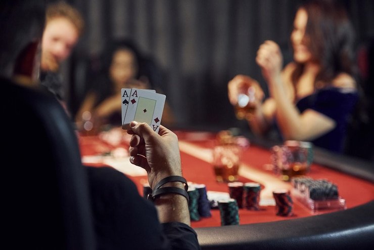 Contoh kartu high card dalam Caribbean Stud Poker
